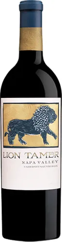 Bottle of The Hess Collection Lion Tamer Cabernet Sauvignonwith label visible