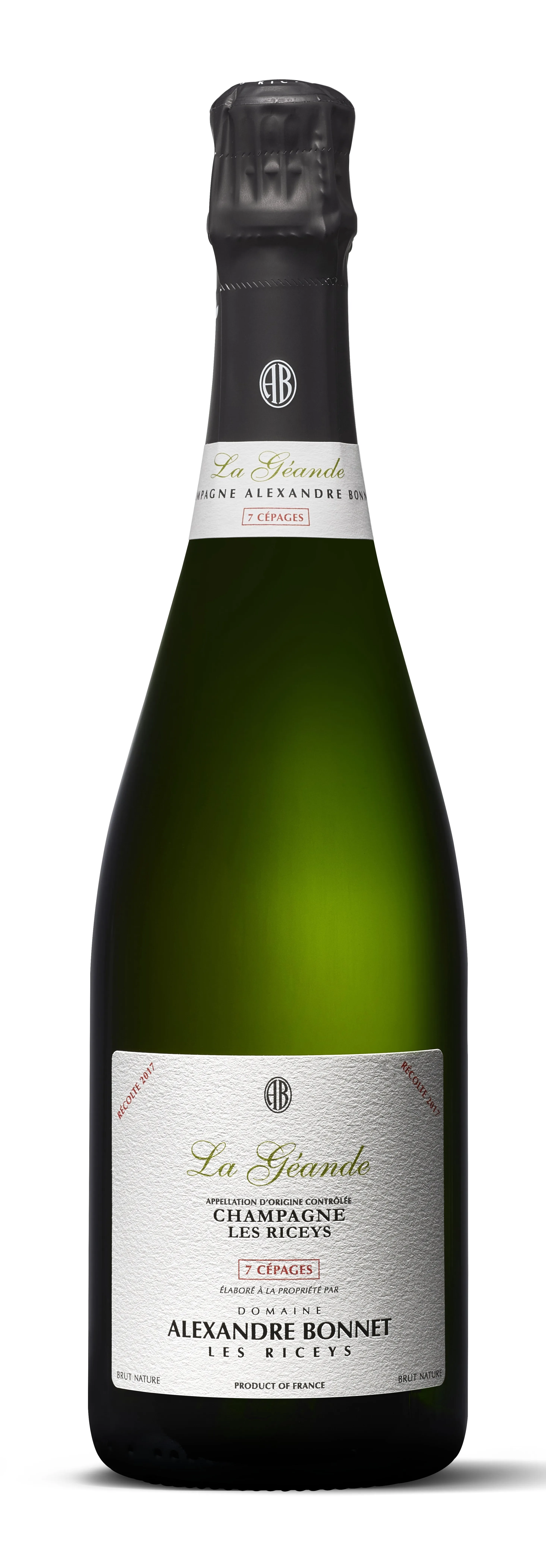 Bottle of Alexandre Bonnet La Géande 7 Cépages Brut Nature Champagne from search results