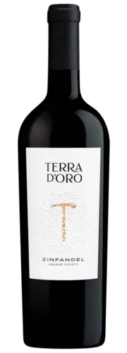 Bottle of Terra d'Oro Zinfandelwith label visible