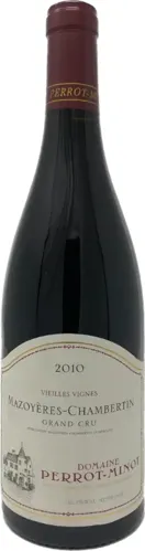 Bottle of Domaine Perrot-Minot Mazoyères-Chambertin Grand Cru Vieilles Vigneswith label visible