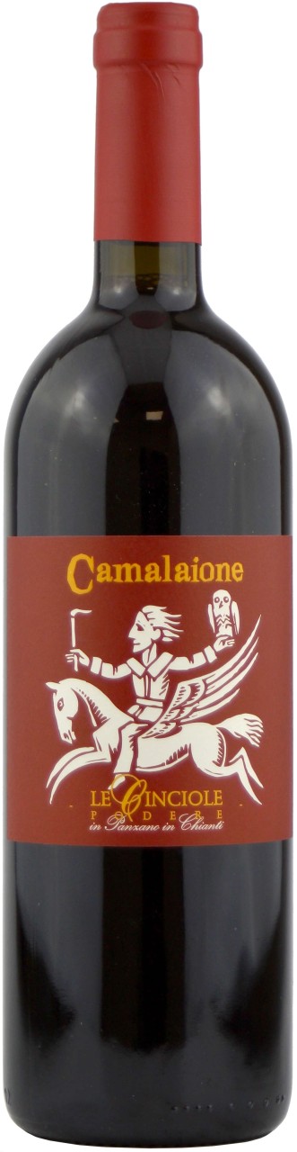 Bottle of Cinciole Camalaionewith label visible