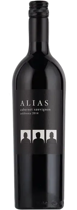 Bottle of Alias Cabernet Sauvignonwith label visible