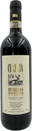 Bottle of Cerbaia Brunello di Montalcinowith label visible