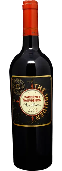 Bottle of Vinum Cellars The Insider Cabernet Sauvignonwith label visible