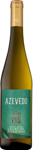 Bottle of Quinta de Azevedo Vinho Verde Brancowith label visible