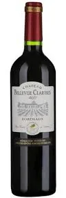 Bottle of Château Bellevue Claribés Bordeaux from search results