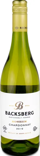 Bottle of Backsberg Chardonnaywith label visible