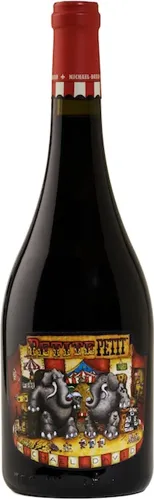 Bottle of Michael David Winery Petite Petitwith label visible