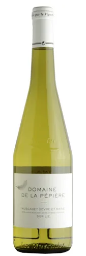 Bottle of Pépière Muscadetwith label visible