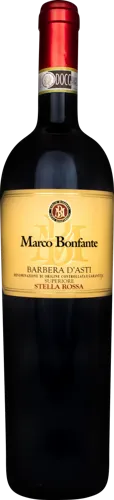 Bottle of Marco Bonfante Barbera d'Asti Superiore Stella Rossawith label visible