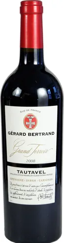 Bottle of Gérard Bertrand Grand Terroir Tautavel Grenache - Syrah - Carignanwith label visible