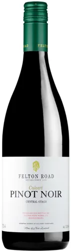 Bottle of Felton Road Calvert Pinot Noirwith label visible