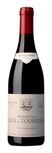 Bottle of Famille Perrin Domaine du Clos des Tourelles Gigondaswith label visible