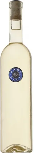 Bottle of Blue Rock Baby Blue Whitewith label visible