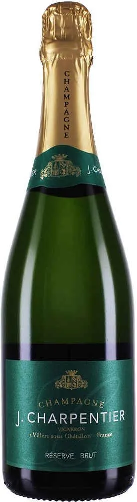 Bottle of J. Charpentier Réserve Brut Champagnewith label visible