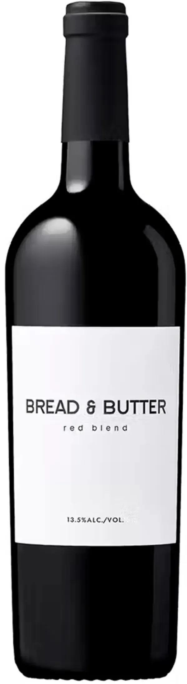 Bottle of Bread & Butter Red Blendwith label visible