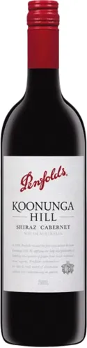 Bottle of Penfolds Koonunga Hill Shiraz - Cabernetwith label visible