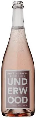 Bottle of Underwood Rosé Bubbleswith label visible