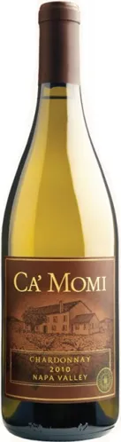 Bottle of Ca' Momi Chardonnaywith label visible