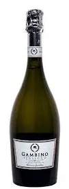 Bottle of Gambino Prosecco Extra Drywith label visible