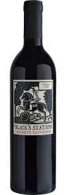 Bottle of Black's Station Cabernet Sauvignonwith label visible