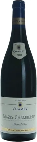 Bottle of Maison Champy Corton Grand Cruwith label visible