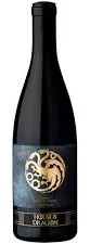 Bottle of House Of The Dragon Pinot Noirwith label visible