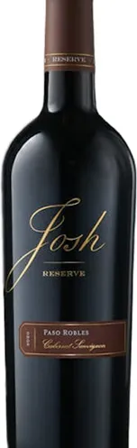 Bottle of Josh Cellars Reserve Paso Robles Cabernet Sauvignonwith label visible