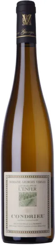 Bottle of Domaine Georges Vernay Les Chaillées de L'Enfer Condrieuwith label visible