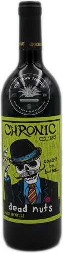 Bottle of Chronic Dead Nutswith label visible