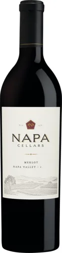 Bottle of Napa Cellars Merlotwith label visible