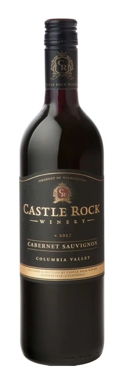Bottle of Castle Rock Columbia Valley Cabernet Sauvignonwith label visible
