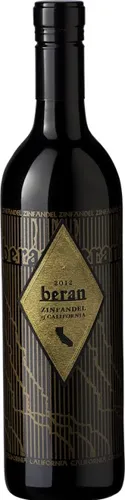 Bottle of Beran California Zinfandelwith label visible
