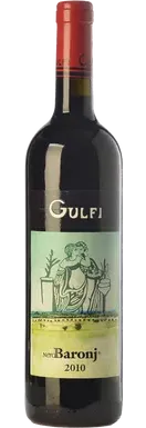 Bottle of Gulfi NeroBaronjwith label visible