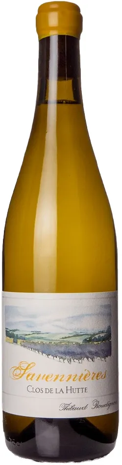 Bottle of Thibaud Boudignon Clos de la Huttewith label visible