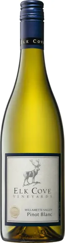 Bottle of Elk Cove Pinot Blancwith label visible