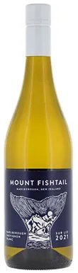 Bottle of Mount Fishtail Sur Lie Sauvignon Blancwith label visible