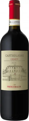 Bottle of Tenuta Castiglioni Chiantiwith label visible