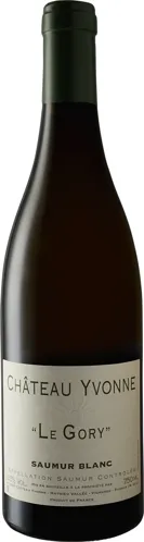 Bottle of Château Yvonne Saumur Blanc 'Le Gory'with label visible