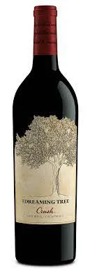 Bottle of The Dreaming Tree Crush Red Blendwith label visible