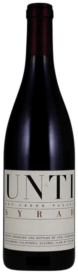 Bottle of Unti Syrah from search results