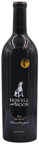 Bottle of Howell at the Moon Cabernet Sauvignonwith label visible