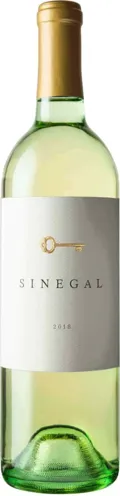Bottle of Sinegal Estate Sauvignon Blancwith label visible