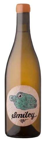 Bottle of Silwervis Smiley Chenin Blancwith label visible
