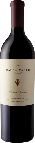 Bottle of Dalla Valle Cabernet Sauvignonwith label visible
