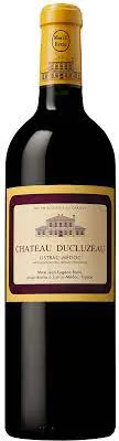 Bottle of Château Ducluzeau Listrac-Médocwith label visible