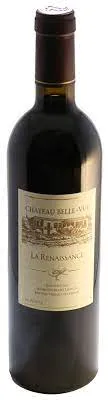 Bottle of Château Belle-Vue (Lebanon) La Renaissancewith label visible