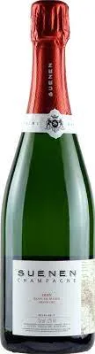 Bottle of Suenen Oiry Blanc de Blancs Extra-Brut Champagne Grand Cru 'Cramant'with label visible