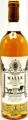 Bottle of Château de Malle Sauternes (Grand Cru Classé) from search results