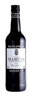 Bottle of Juan Pinero Manzanilla Marujawith label visible